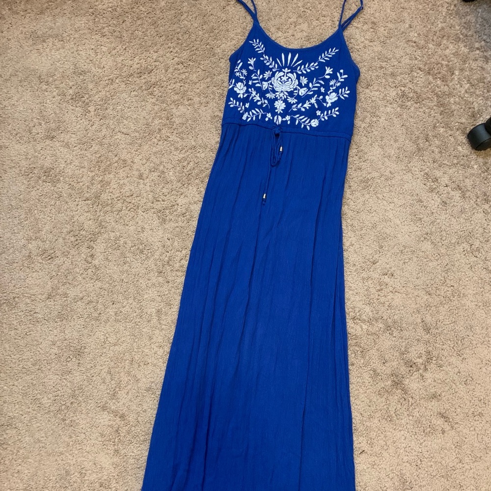 Royal blue maxi dress